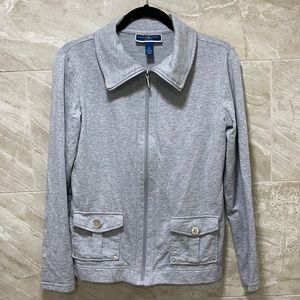 Grey zip up jacket